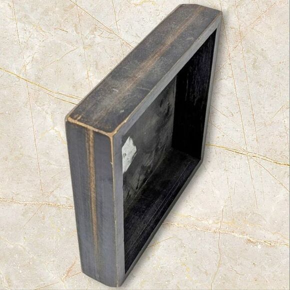 Mom A Title Just Above Queen Black Cream Wood Box Sign For Wall Hanging Or Desk - Picture 4 of 5